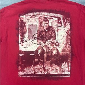 Elvis Presley TCB Red T-Shirt,‎ Size Large